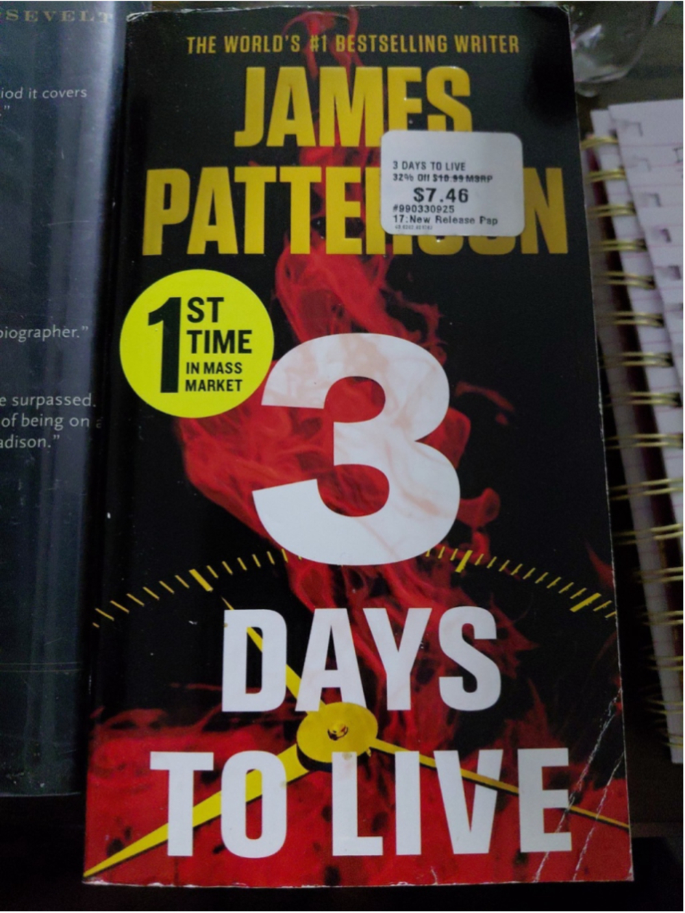 3 Days to Live by James Patterson (2023, Mass Market)